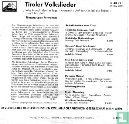 Tiroler Volkslieder - Afbeelding 2