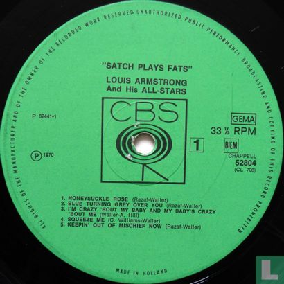 Satch Plays Fats - Image 3
