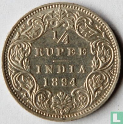 British India ¼ rupee 1894 (Bombay) - Image 1