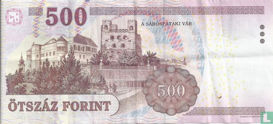 Hongarije 500 Forint 2013 - Afbeelding 2