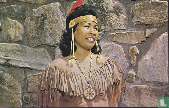 CM-118 USA Toni Feather Cherokee Indian Girl Qualla reservation - Afbeelding 1