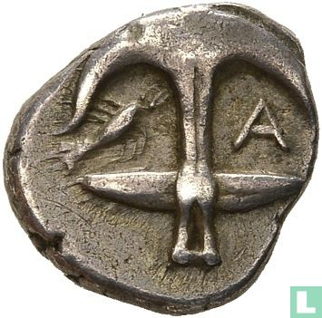 Thracië, Apollonia Pontica, AR Drachme c. 450-400 v.Chr. - Afbeelding 2