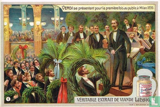 Verdi se présentant pour la première fois au public à Milan 1839