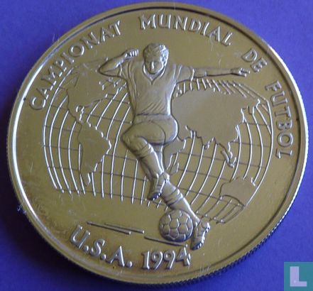Andorra 10 diners 1993 (PROOF) "1994 Football World Cup in United States" - Afbeelding 2