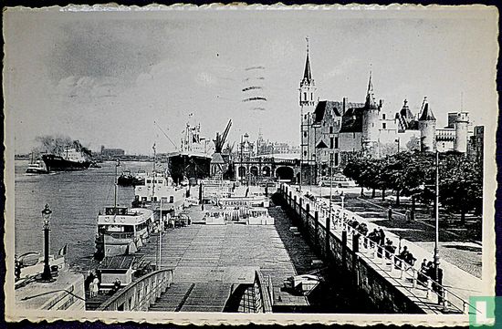 Antwerpen Aanlegplaats, De Schelde en het Steen - Afbeelding 1