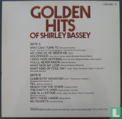 Golden Hits of Shirley Bassey - Image 2