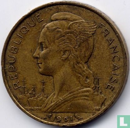 Réunion 20 francs 1961 - Afbeelding 1