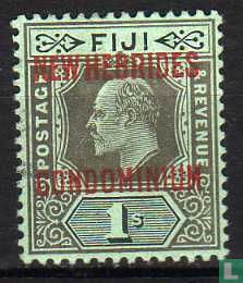 overloaded Fiji stamp