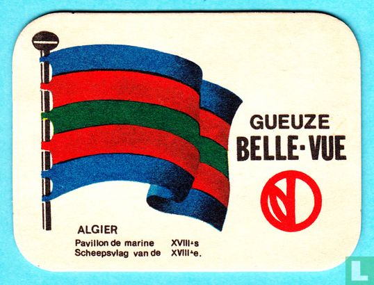 Scheepsvlag van de XVIII e Algier (10,7cm)
