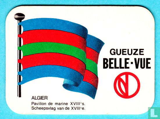 Scheepsvlag van de XVIII e. Algier (11cm) 