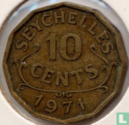 Seychellen 10 cents 1971 - Afbeelding 1