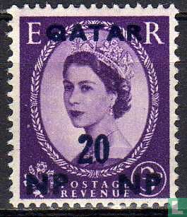 Königin Elizabeth II. mit Aufdruck