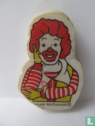 Ronald McDonald vlakgom - Afbeelding 1