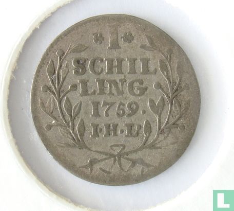 Hamburg 1 schilling 1759 - Afbeelding 1