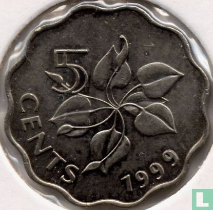 Swaziland 5 cents 1999 - Afbeelding 1