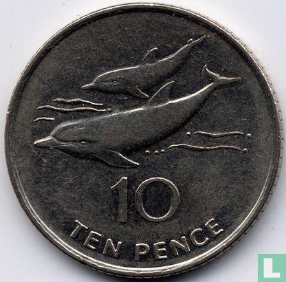 Sint-Helena en Ascension 10 pence 1998 - Afbeelding 2