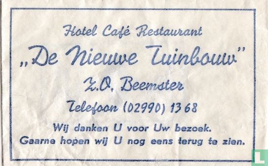 Hotel Café Restaurant "De Nieuwe Tuinbouw"  - Image 1