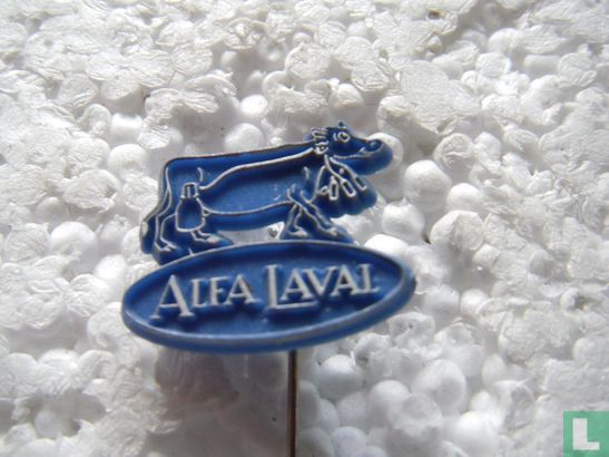 Alfa-Laval (cow) [white on blue]