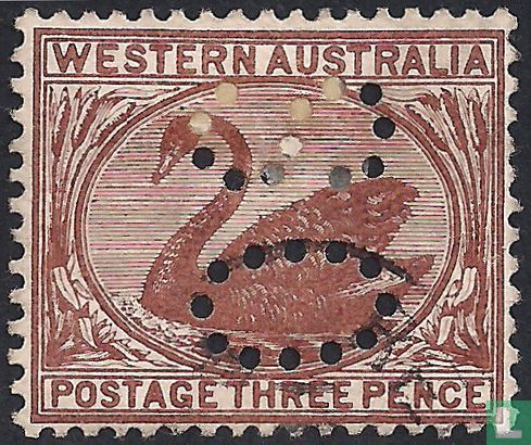 Official service stamp, perforation OS.
