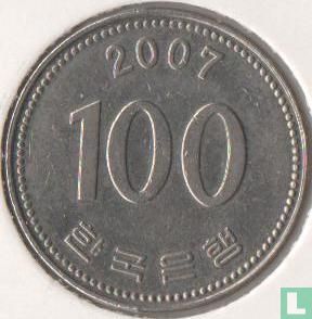 Corée du Sud 100 won 2007 - Image 1