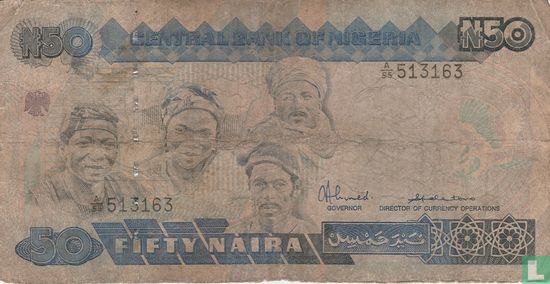Nigeria 50 Naira ND (1991) P27a - Afbeelding 1