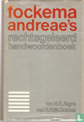 Fockema Andreae's Rechtsgeleerd Handwoordenboek - Bild 1