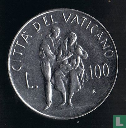 Vaticaan 100 lire 1982 "Family Unit" - Afbeelding 2