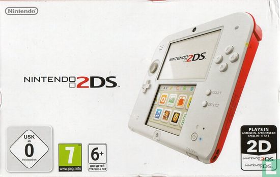 Nintendo 2DS: White + Red - Image 1