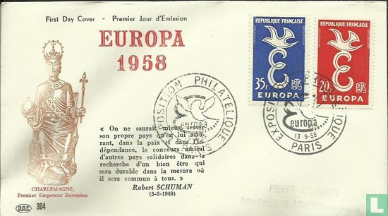 Europa – Letter E en duif