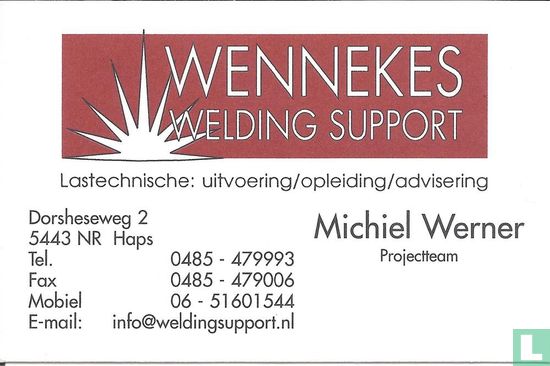 Wennekes Welding Support Michiel