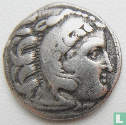 Royaume de Macédoine, Alexandre le grand 336-323 av. J.-C., AR drachme de Kolophon frappé.  - Image 1