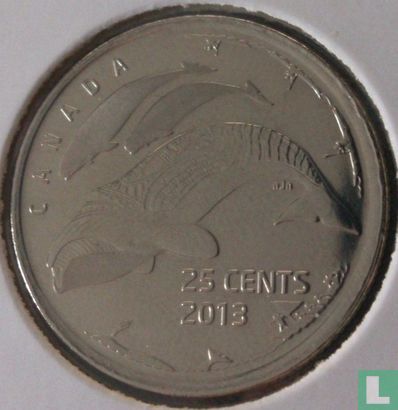 Canada 25 cents 2013 (type 2) "Life in the North" - Image 1