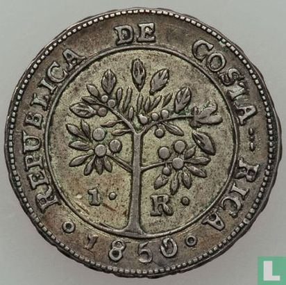 Costa Rica 1 real 1850 - Image 1