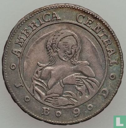 Costa Rica 1 real 1849 - Image 2