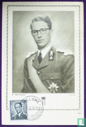 Boudewijn Koning Der Belgen , Postzegeltentoonstelling Woluwe - Image 1