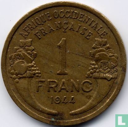 Afrique occidentale française 1 franc 1944 - Image 1