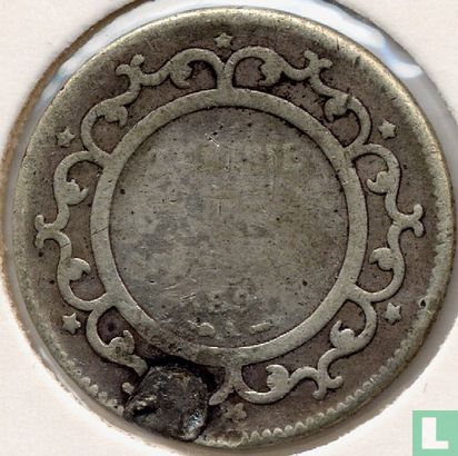 Tunesië 1 franc 1891 (AH1308) - Afbeelding 1