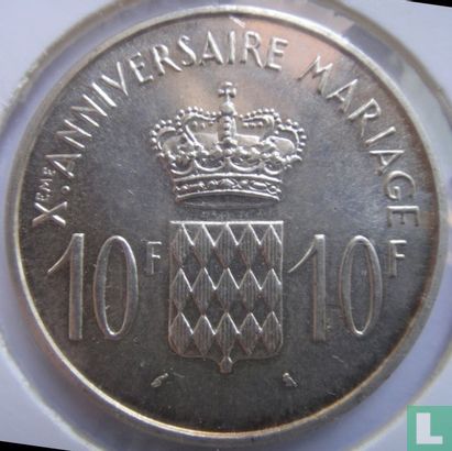 Monaco 10 francs 1966 > Afd. Penningen - Bild 2