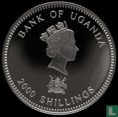 Uganda 2000 shillings 2000 "Wildlife protection" - Afbeelding 2