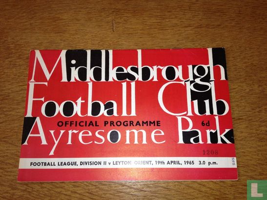 Middlesbrough- Leyton Orient - Image 1