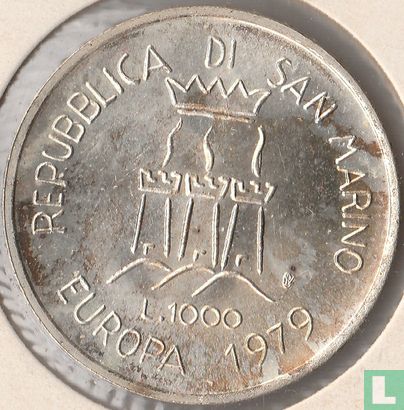 San Marino 1000 lire 1979 "European unity" - Image 1