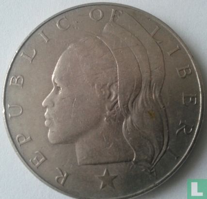 Libéria 1 dollar 1968 - Image 2