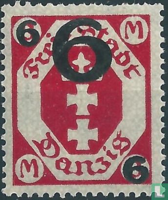 City coat of arms, with overprint