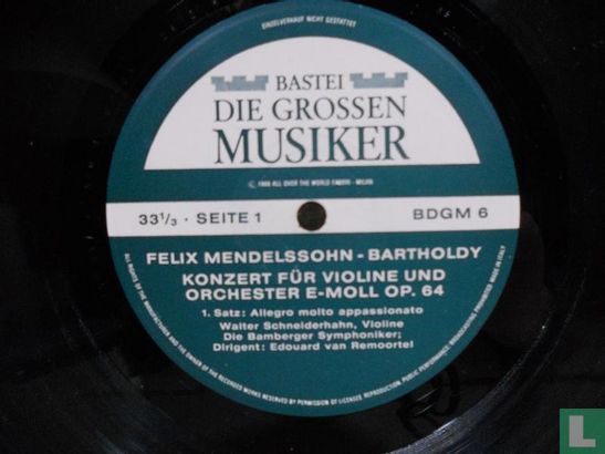 Felix Mendelssohn I: Konzert für violine und orchester e-moll, op.64 - Bild 3