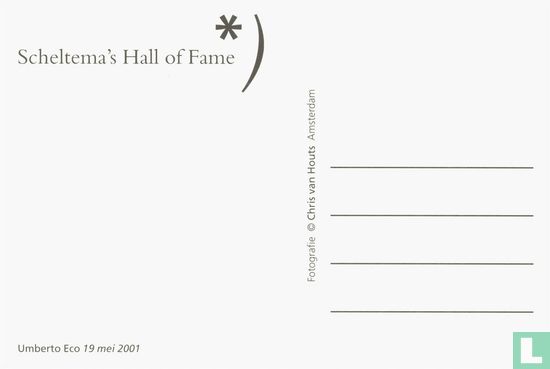 Scheltema's Hall of Fame - Umberto Eco 19 mei 2011 - Afbeelding 2