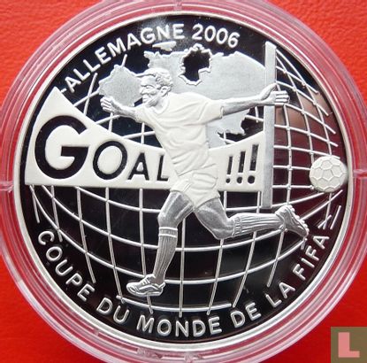 Congo-Kinshasa 10 francs 2004 (PROOF) "2006 Football World Cup in Germany" - Image 2