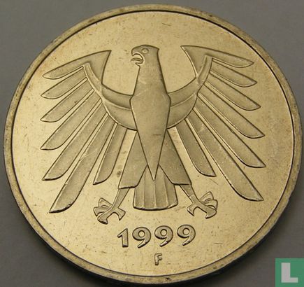 Allemagne 5 mark 1999 (F) - Image 1