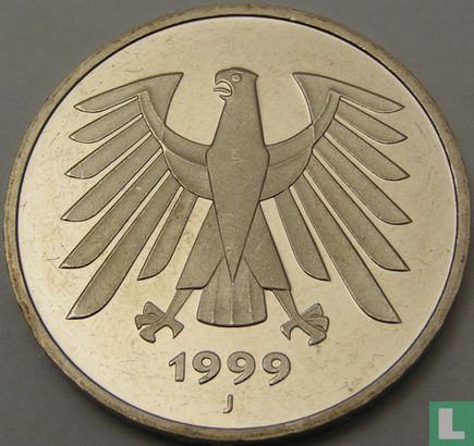 Allemagne 5 mark 1999 (J) - Image 1