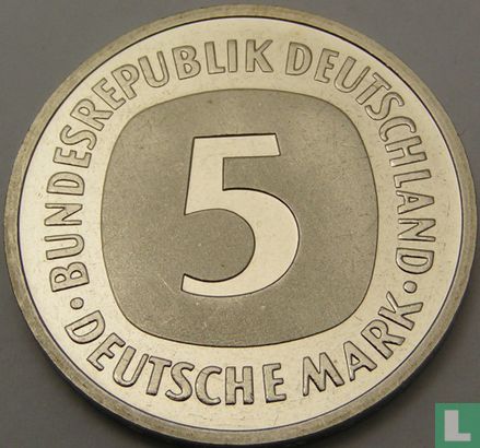 Germany 5 mark 1999 (J) - Image 2