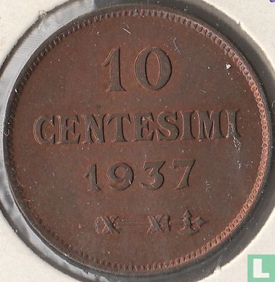 San Marino 10 centesimi 1937 - Image 1